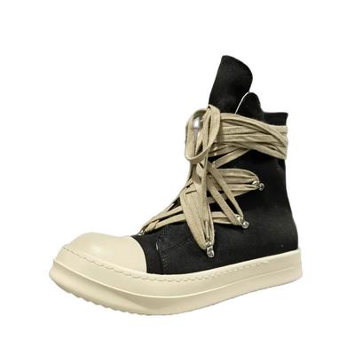 Herren High Top Schuhe Lässige Canvas Plateau Luxus Sneaker Schnürer Damen Sneaker Reißverschluss High Street Designer Herbststiefel