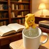Hot Drink Cooler Cup Edge Clip-on Mini Fan Cartoon Animal Cooling Rechargeable Cat Bear Shaped Drinks Coffee Tea Meals Dishware Food