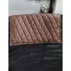 LEATHER HEADREST COVER, Leather Quilted Stitch Recliner Chair Headrest Cover, Theater Seat Cover, Theater Seat Recliner Slipcovers Dark Tan