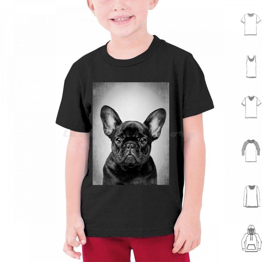 French Bulldog Black DogBw VintageT Shirt Cotton Men Women DIY Print French Bulldog Bulldog French Bulldog Dog Black French