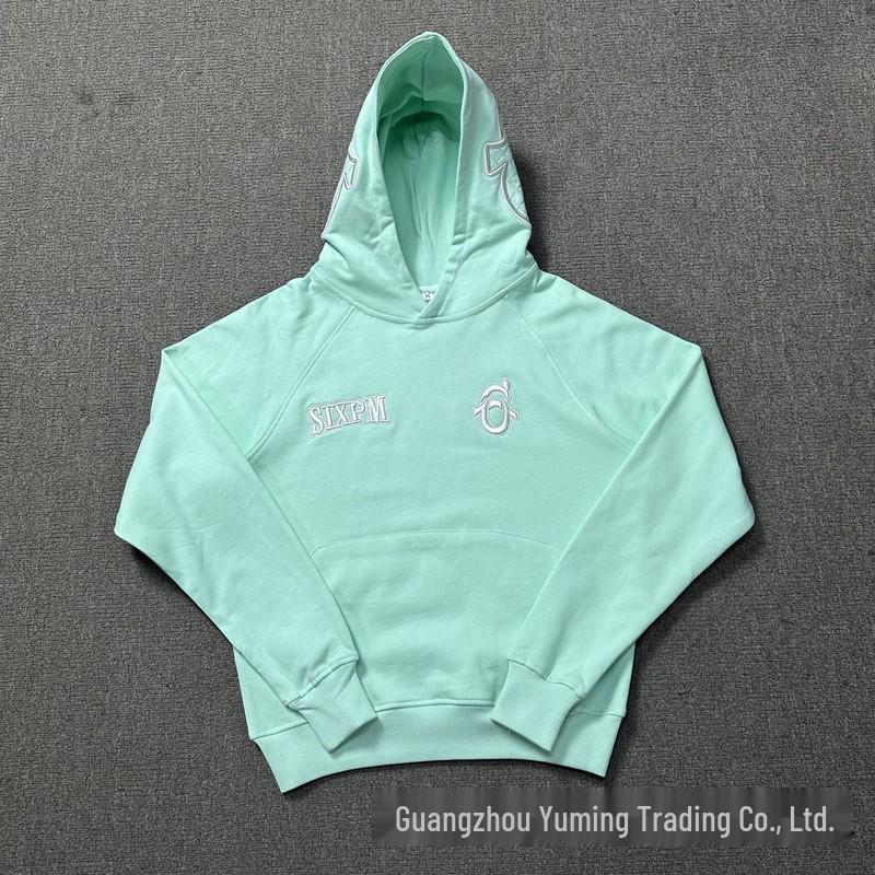 Modny Unisex Zestaw Bluza i Spodnie 2025 z Haftem 6PM na Piersi