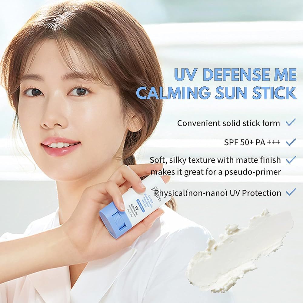 MAKE P:REM UV Defense Me. Calming Sun Cream 50ml / Sun Stick 20g, Soothing, Moisturizing, Korean Cosmetics, Kbeauty