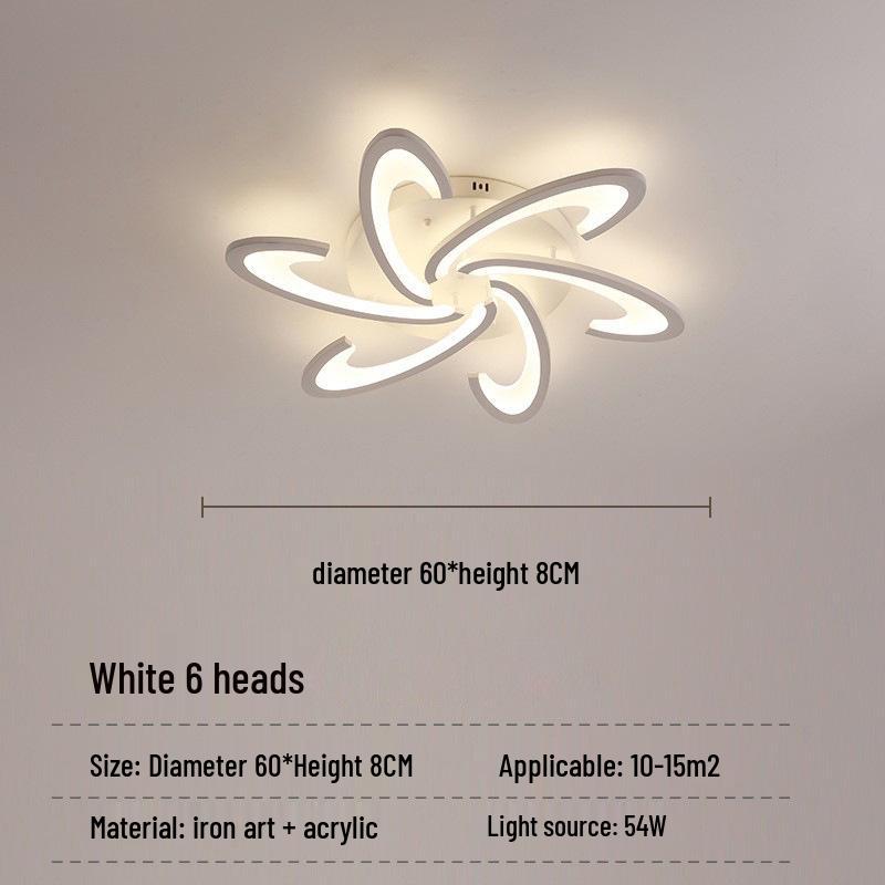 Cross-Border LED Creative Ceiling Light for Living Room & Bedroom - Modern, Simple, Acrylic Design