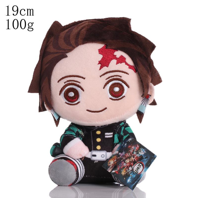 20CM Anime Version Demon Slayer Plush Kawaii Cute Cool Toy Doll Plush Pillow Room Decoration Kid Birthday Gifts In Stock