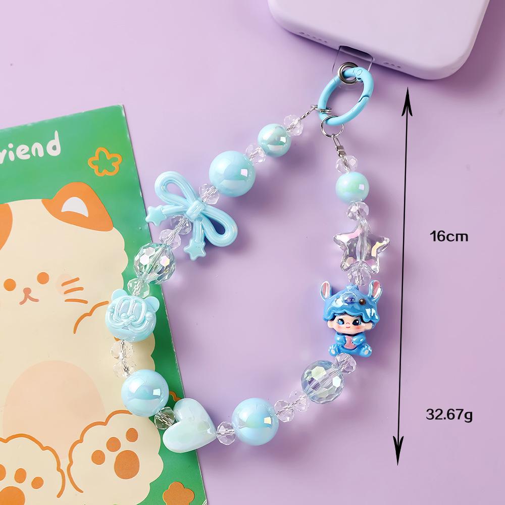 

Hand-Painted Cartoon Boy Phone Strap & Keychain Pendant
