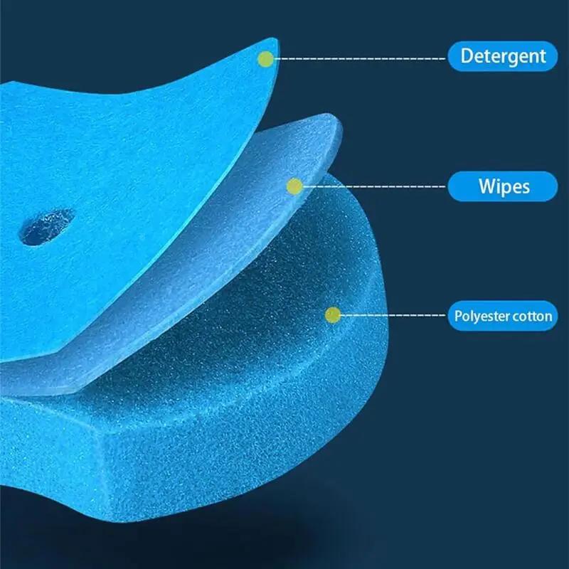 24PCS Disposable Toilet Bowl Refills Upgraded Toilet Bathroom Cleaning Sponges Pads Cleaner Heads Supplies Not Come With Brush