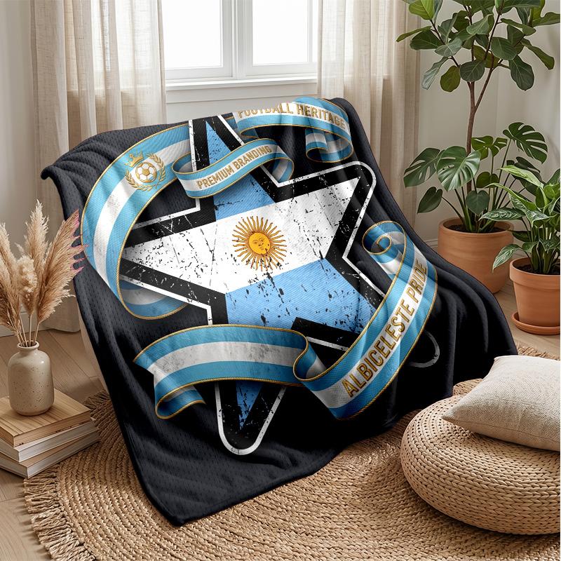 Coperta in Flanella Stampata Calda e Morbida Amica della Pelle Decorativa per Divano Letto Uso Quotidiano