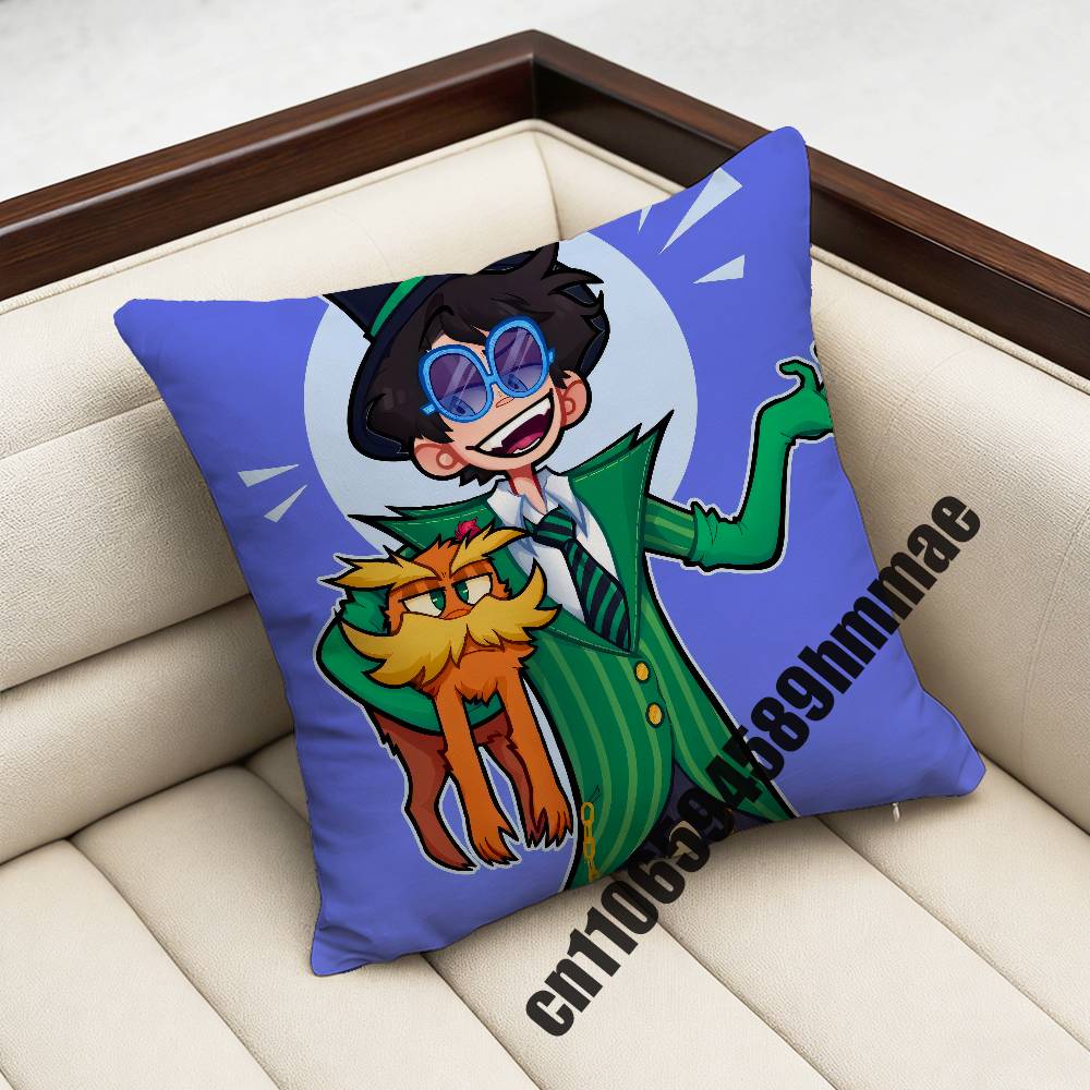 For L-Lorax Onceler Once Ler Throw Pillow Case Sham 45X45Cm 40X40Cm Square Car Pillowcase Pad Cushion Cover