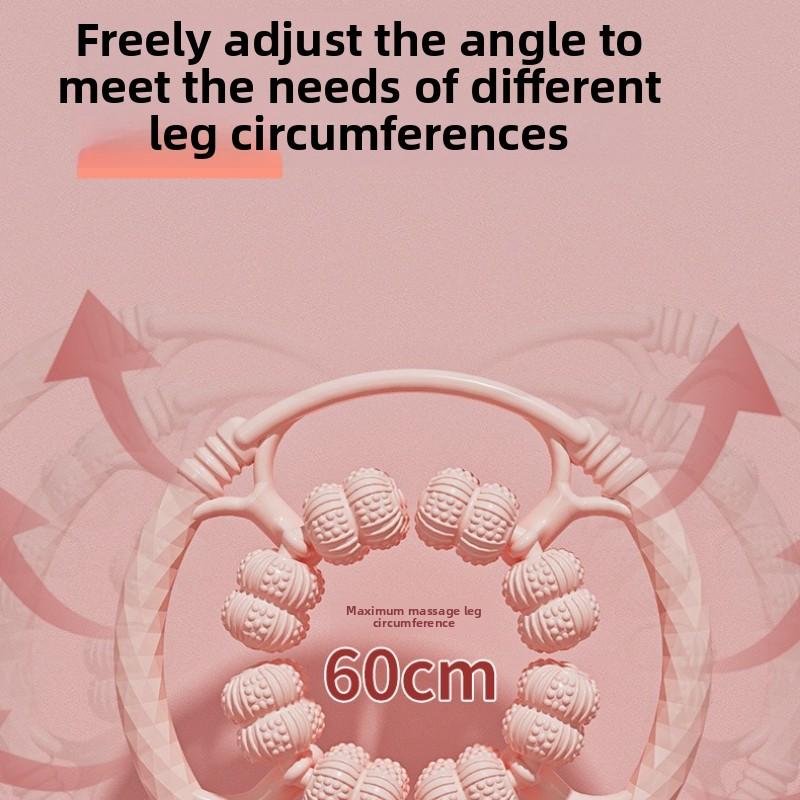 32-Roller Leg Massage Device – Ergonomic Thigh Compression Tool for Muscle Relaxation & Circulation Enhancement