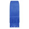 2025 Summer Pleated Tassel A-line Midi Skirt – High Waist Commute Design for Women