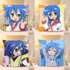 Anime L-Lucky Star Cute Throw Pillow Covers Pattern Cushion Cover Suitable For Sofa Bedroom Car Pillow Cover