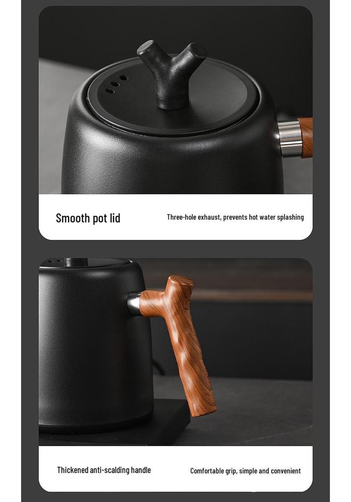 Electric Gooseneck Temperature-Controlled Pour-Over Coffee Kettle