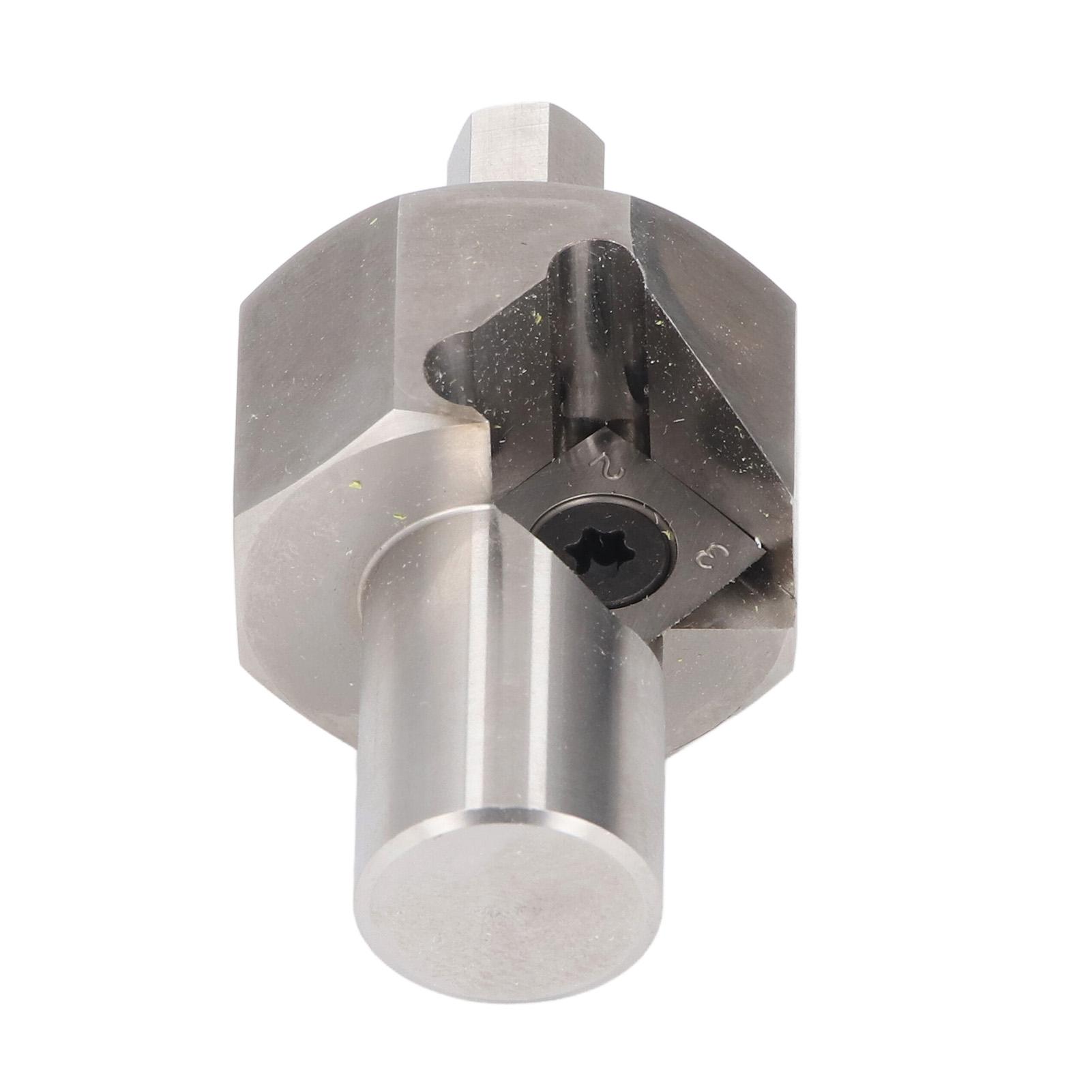 

Bench Dog Hole Chamfer Reamer 9mm Hex Shank T10 Alloy Insert Stainless Steel Electric Drill Tool