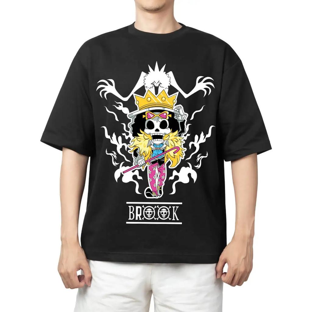 One Piece "Donquixote Rosinante (Corazon)" Anime Black Oversized T-Shirt Streetwear Pop Rock Concert Fan Merch T-Shirt