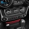 For Jeep Wrangler JK JKU 2011 2012 2013 2014 2015 2016 2017 Real Soft Carbon Fiber Sticker Car AC Cigarette Light Panel Trim