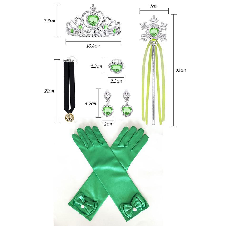 Tiana & Tinkerbell Green Cosplay Jewelry Set