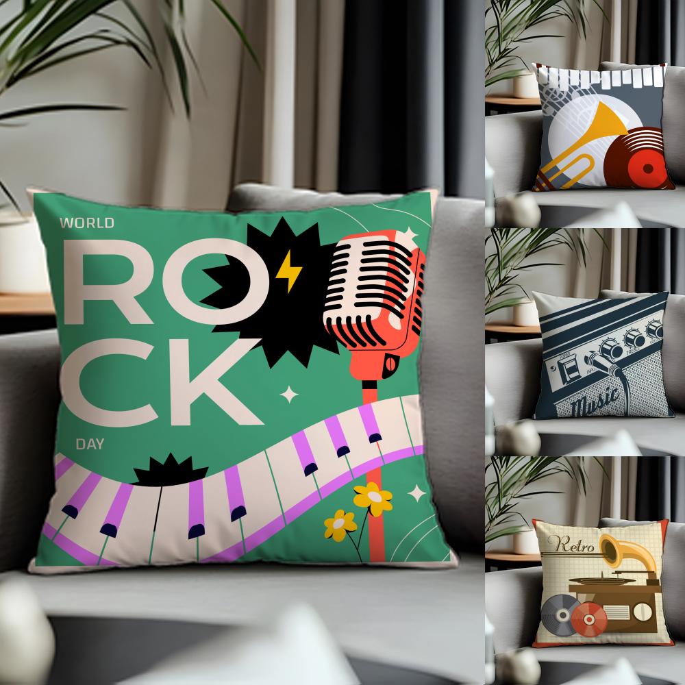 Trending RRetro Speakerful Cushion Cover Antidustmite Pillowcase Invisible Zipper Silky Short Plush Sofa Cushion Cover