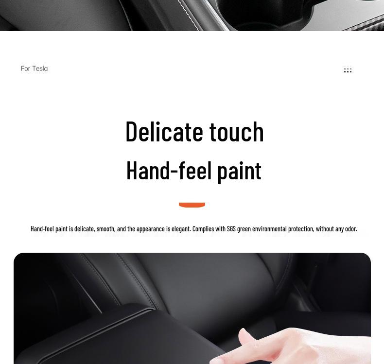 Tesla Model Y/3 Armrest Box and Air Outlet Carbon Fiber Covers