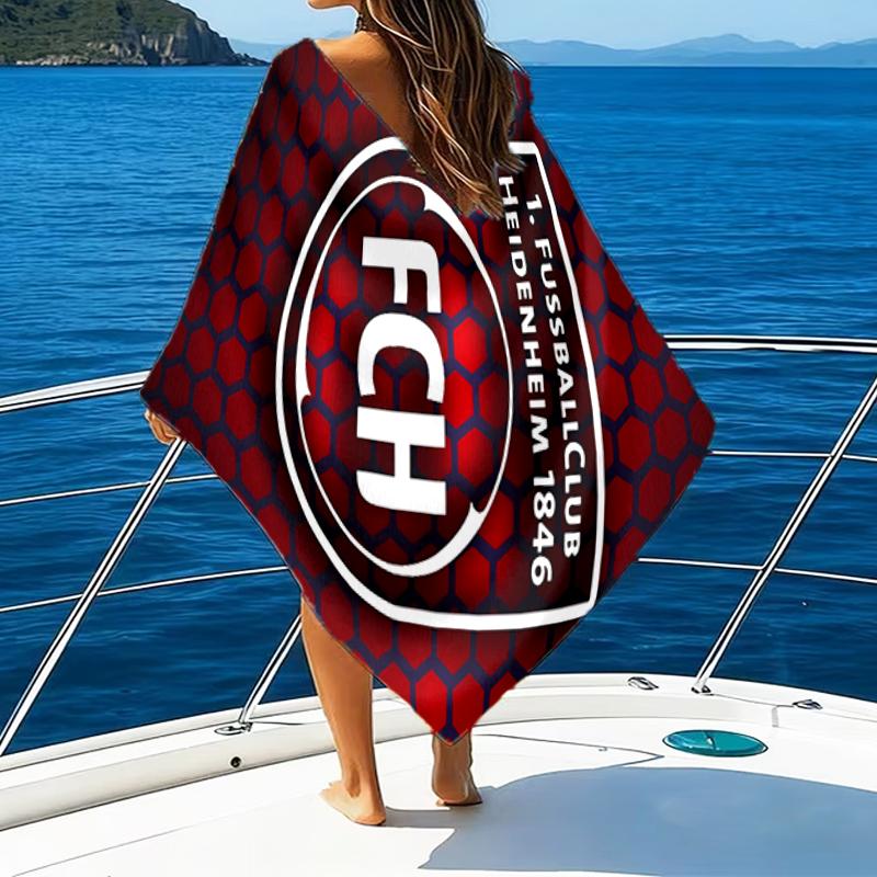 Heidenheim Squad Beach Towel - Soft, Absorbent Microfiber, Lightweight, Ideal for The Beach, Parties, Travel, Camping fan gifts