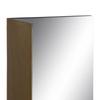 Wall Mirror 20 X 12 X 50 Cm Black Gold Metal