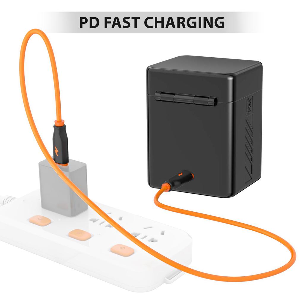 Camera Battery Charging Case for EN-EL25 EN-EL25A Batteries 2-slot Battery R with Card Slots Screen PD Fast Charging Box Compatible with Ni