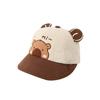 Cute Baby Autumn Bucket Hat With Embroidered Cartoon Animals Wide Brim Sun Protection Cap For Infants Trendy And Adorable
