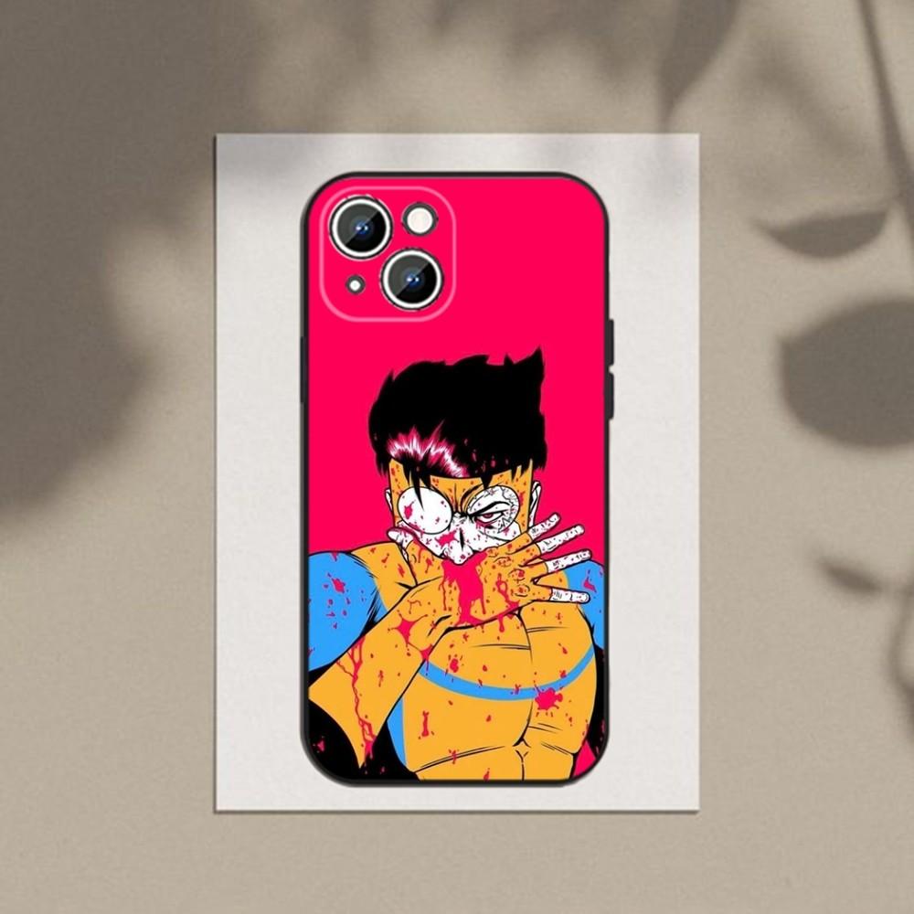 I-Invincible-Cartoon  Phone Case Phone Case For Apple iPhone 15,14,13,12,11,XS,XR,X,8,7,Pro,Max,Plus,mini Silicone Black Cover
