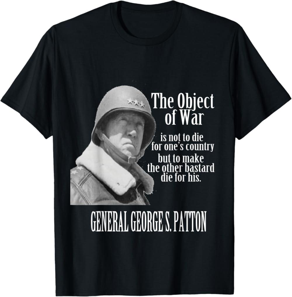 NEW LIMITED The Object of War - General George S. Patton T-Shirt S разноцветный