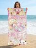Anime Girl Beach Towel Quick-drying Super Absorbent Suitable for Swimming Beach Vacation Pool Gym Yoga Summer Gift for Friends