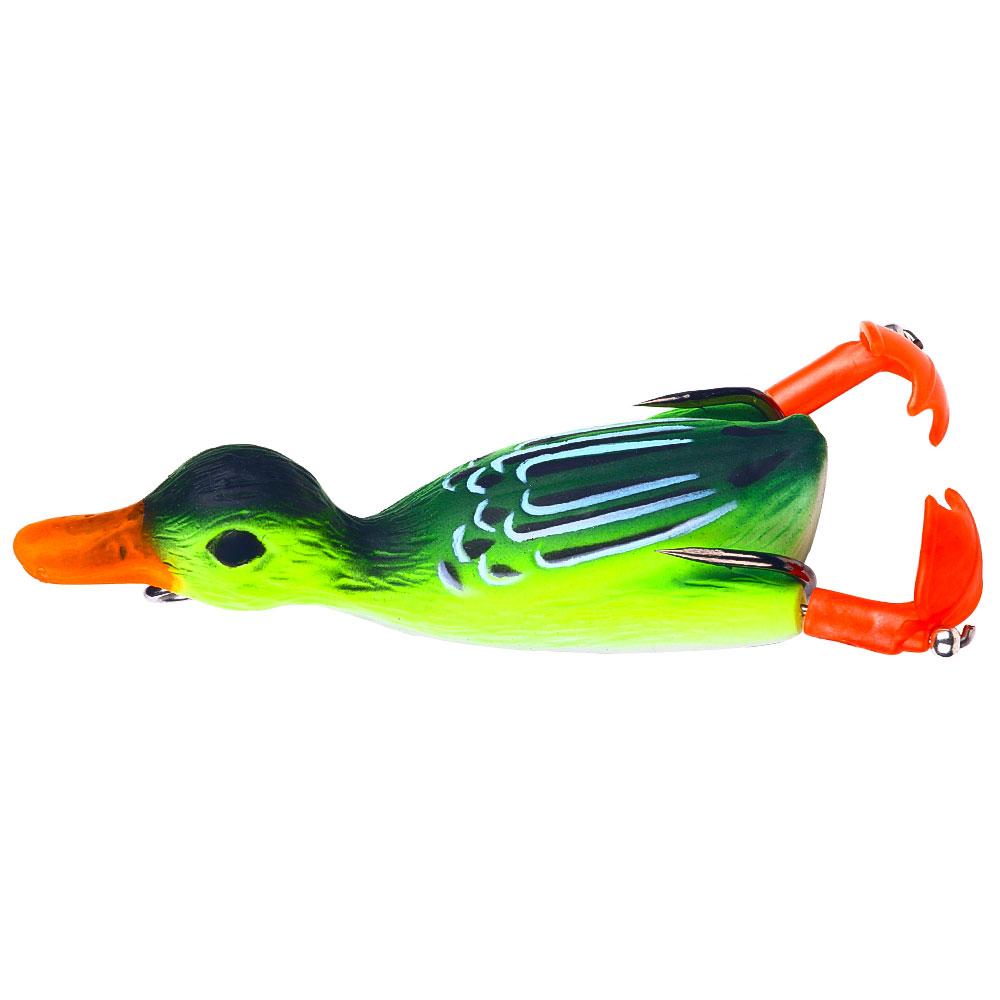 1PCS/Floating Duck Fishing Lure Ducking Fishing Frog Lure Artificial Bait Duckling 3D Eyes Fishing Baits Bass Carp Pike Fishing