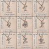 Shiny Rhinestone A-Z Letters Necklace Alphabet Initial Pendant Women Men English Letter Trendy Jewelry Gift