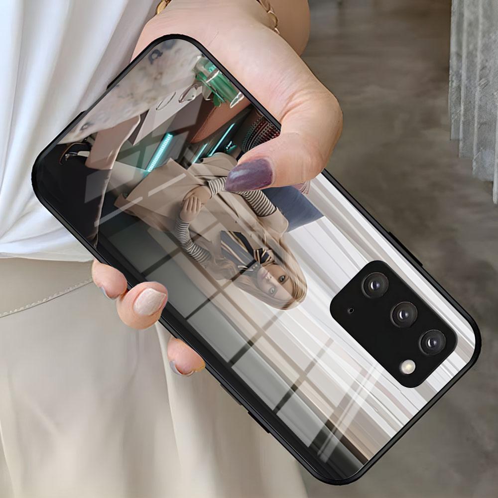 

Horrible Movie M-M3GAN Phone Case For Samsung S25 S24 FE S23 S22 S21 Plus S20 Ultra Note20Ultra Black Glass Cover Samsung S24 Ultra