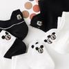 Damen Unsichtbare Dünne Low-Cut Socken - Mickey Cartoon Schwarz & Weiß