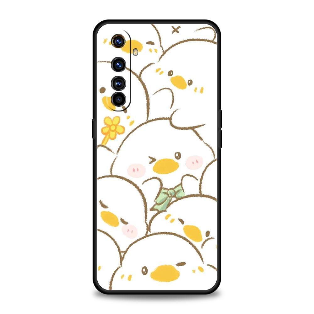 Phone Case For Realme 12 11 10 9 8 5G 7 6 GT5 GT3 GT2 Pro Plus C21 C11 C25 C35 For GT Neo 2 3 3T 5 Cover Cartoon Duck Goose Game