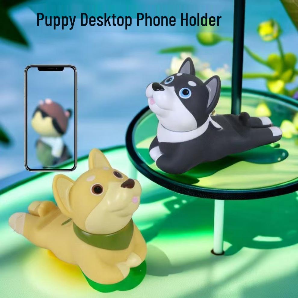 Cute Dog Phone Holder - Desktop & Dorm Decor