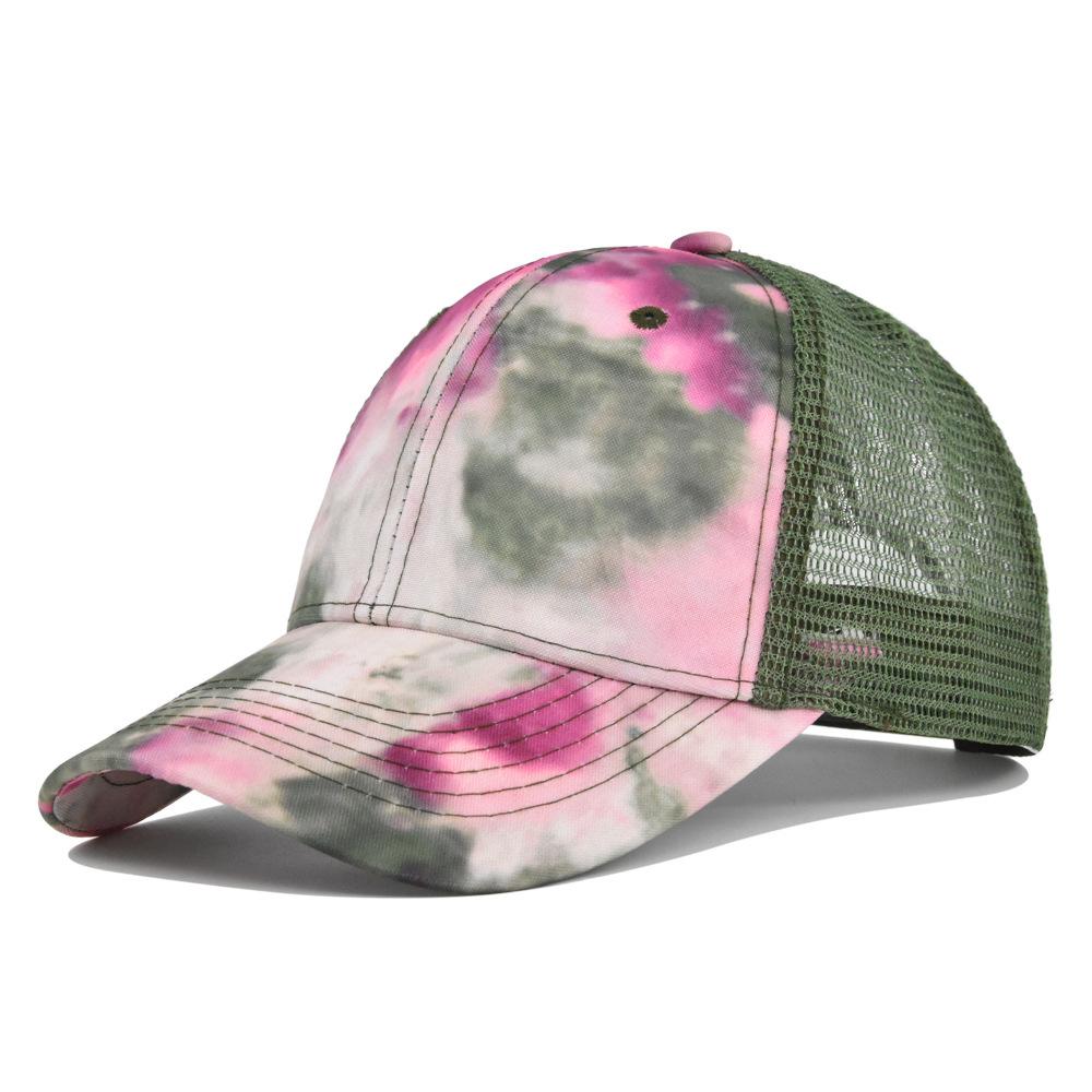 High Quality Batik Dyeing Baseball Cap For Men Women Mesh Breathable Sun Protection Adjustable Outdoor Sports Beach Travel Hat