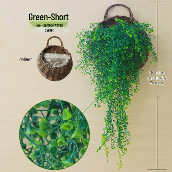 Golden Bell Willow Artificial Trailing Flower Vine for Indoor Wall Decoration
