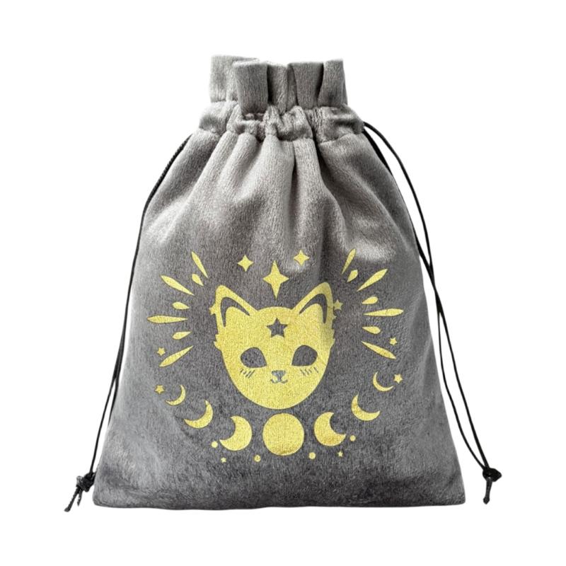 Divinations Tarots Card Dices Bag Small Wedding Bag Table Oracles Cards Game Bag Jewelry Storage Drawstring Tarots Bag