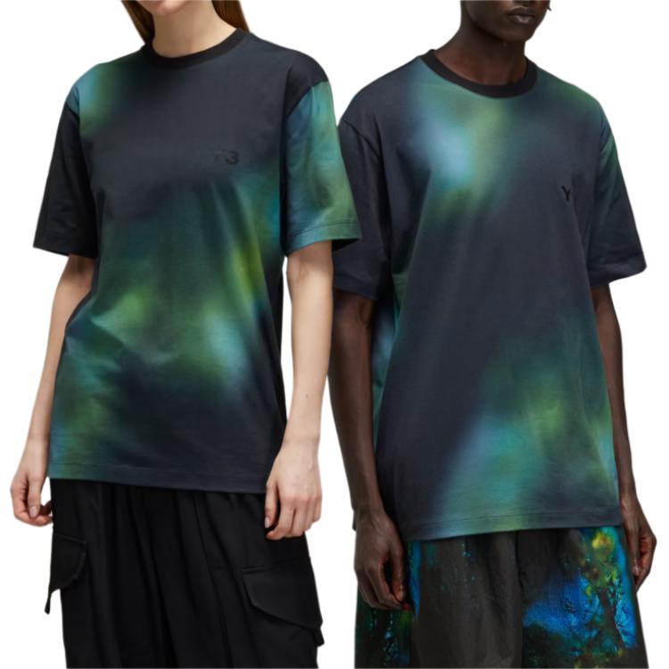 Y-3 All Over Print Tee Multicolor Unisex Tops Multi-Color JL6880