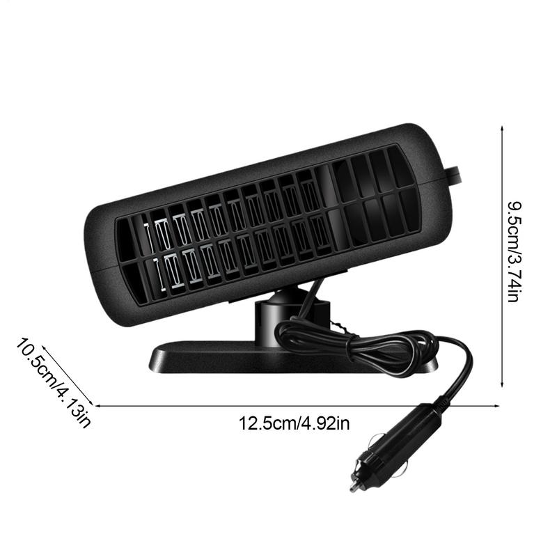 Portable Heater For Car Windshield Defroster Rotatable Car Air Heater Car Plug-In Heater Versatile Windshield Heater For Car