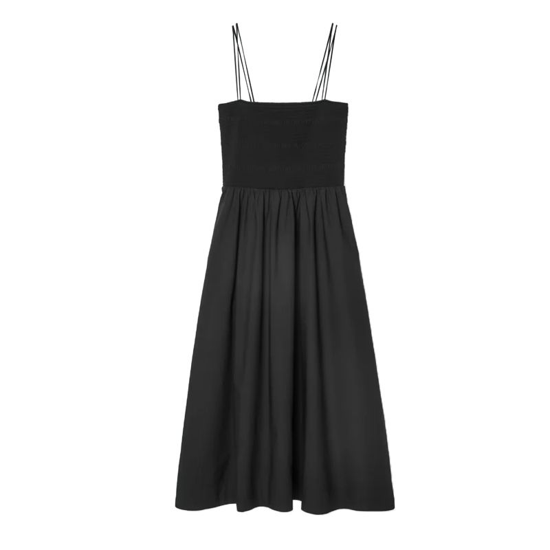 Spring New Women's Clothing Fashion Style Slim Fit Pleated Splicing Sling Tube Top Dress 1231657