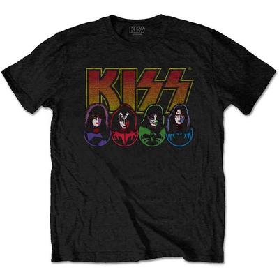 Kiss - Logo, Faces and Icons (T-Shirt)