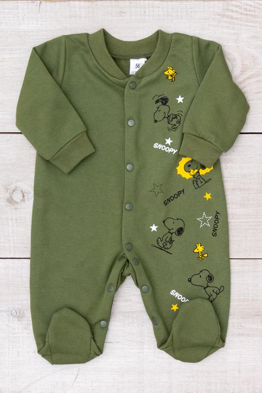 

Боді (немовлята хлопчики) – Бавовняна тканина з начосом, Застібка на кнопках, Демісезонний, 5058-023-33-4 HC 68 фісташкова кольору