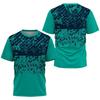 Fashion Gradient Stripe Print T Shirt for Men  Men's Clothes Summer Tops Casual Sports 3d T-Shirts