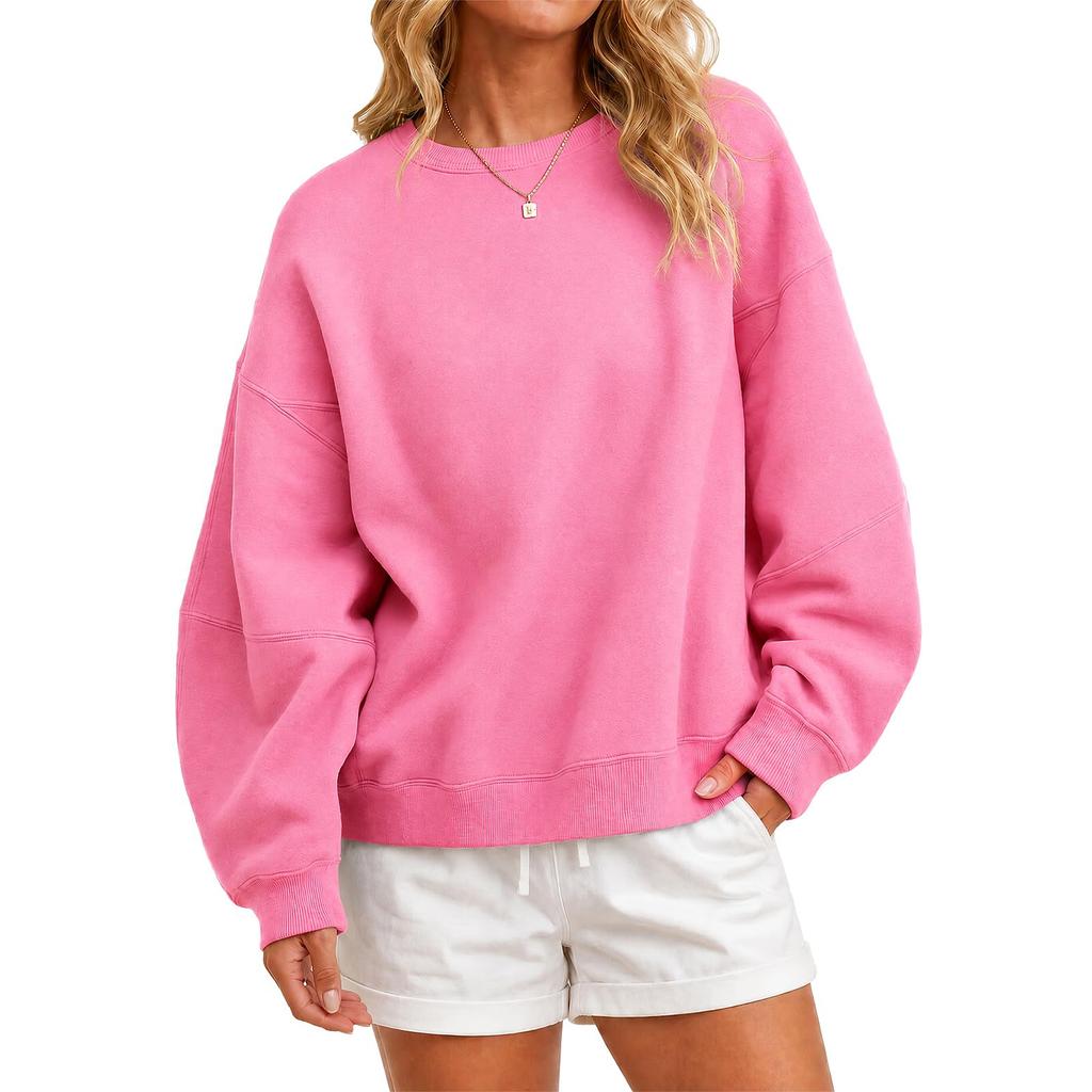 Women's Fashion Casual Long Sleeve Neck Sweatshirt Top for Everyday Wear