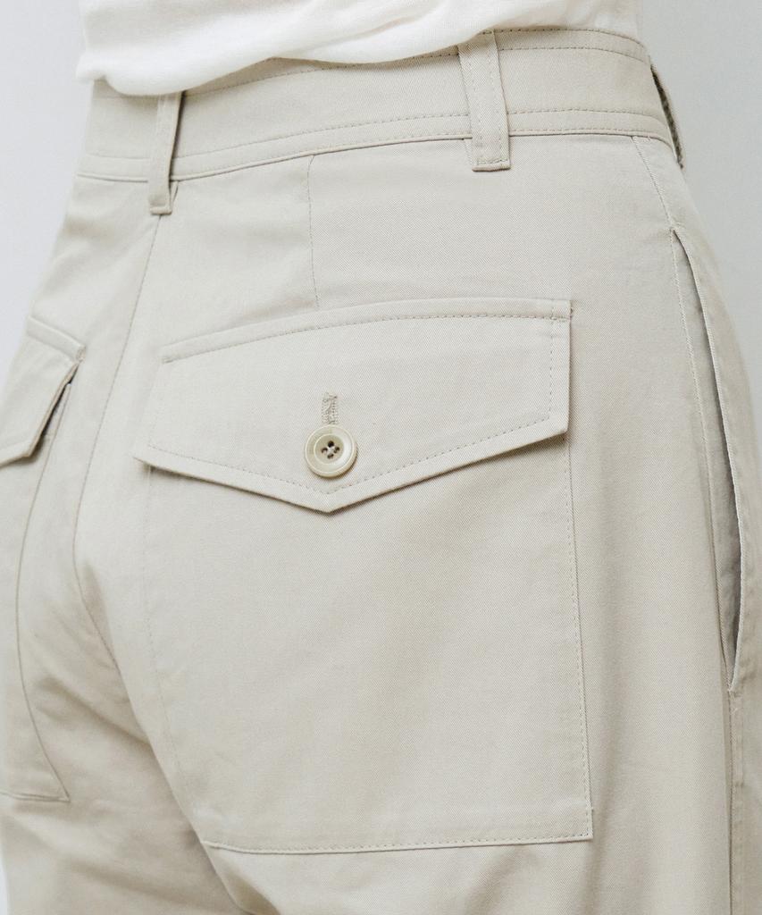 MONGDOL Button Pocket Straight Pants Beige Mdpt078Beige