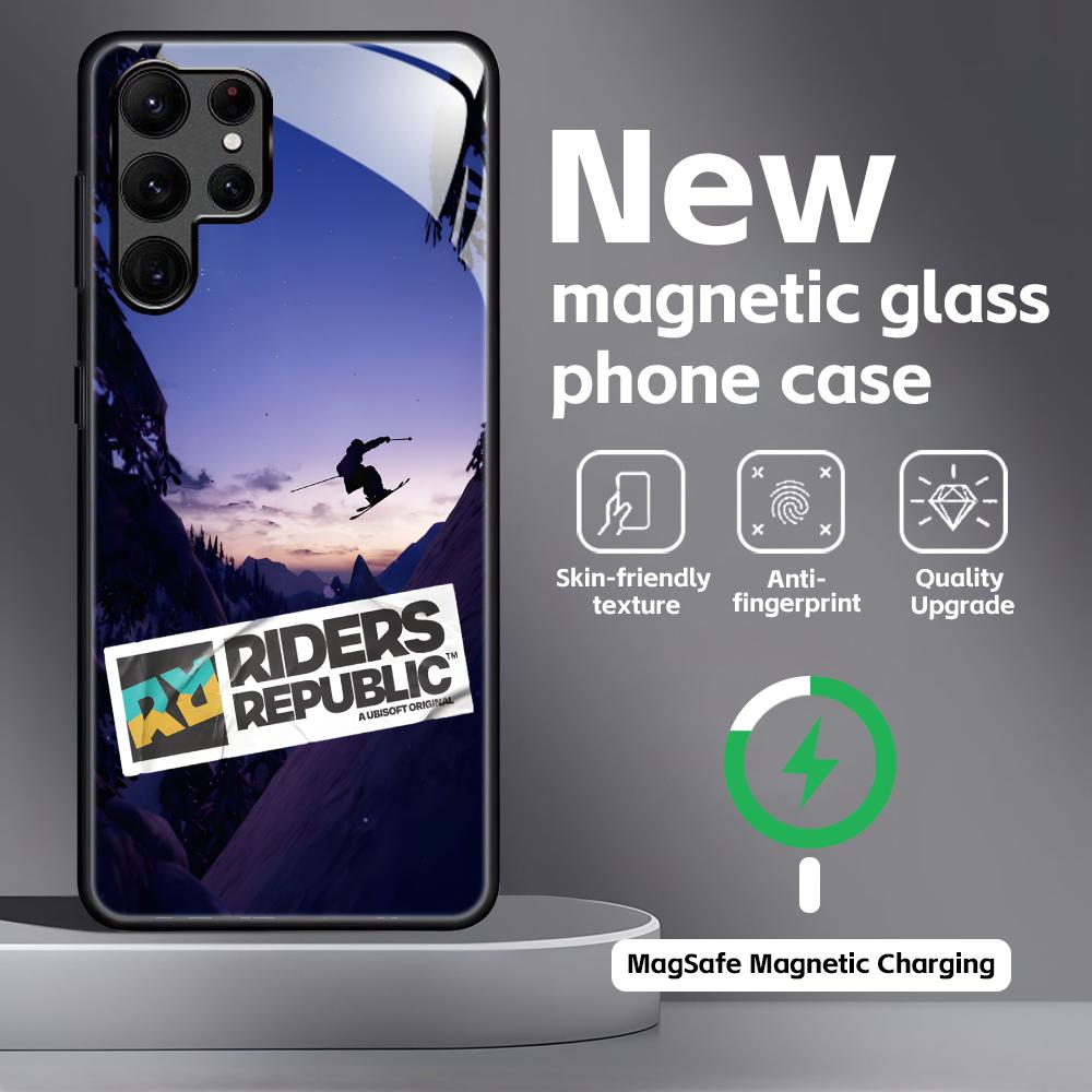 hot game R-Riders R-Republic Phone Case For Samsung S26 S25 S24 S23 S22 S21 Plus Ultra Note20 Glass Magnetic Case