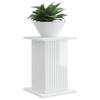 Plant Stand Glossy White 30.5 x 30 x 43 cm Engineered Wood