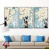 Floral Botanical Wall Art Posters And Prints Deer Home Decoration Canvas Painting Nordic Style Living Room Wall Art Picture