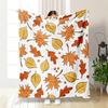 Halloween Cartoon Flannel Blanket - Soft Pumpkin Ghost Design for Kids